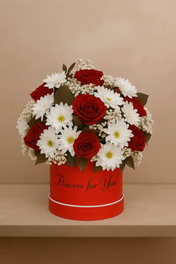 Flowers Box | Red And White