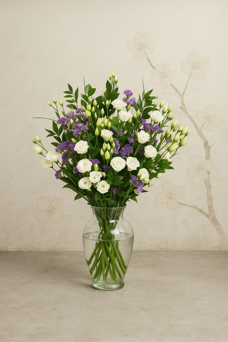 Lisianthus white purple | A013