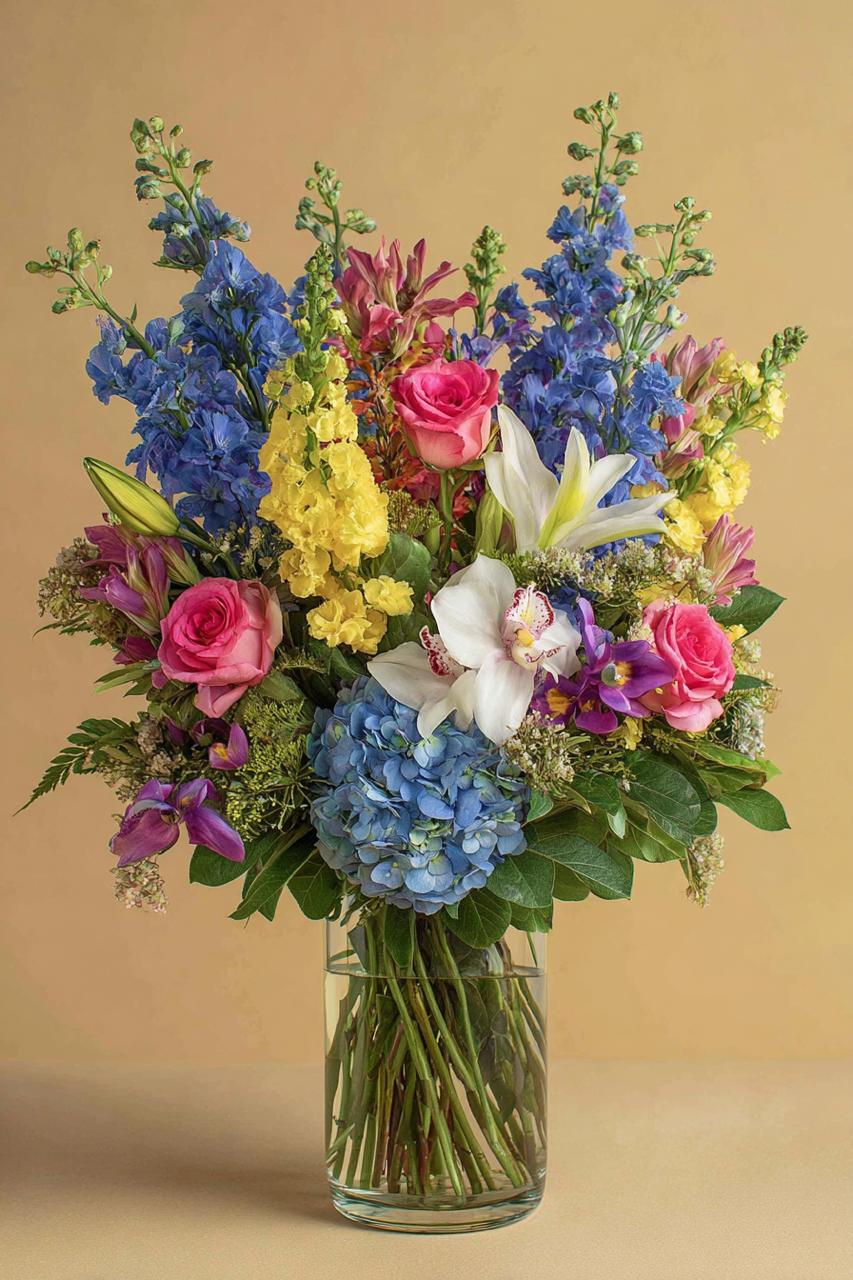 D001 | Luxurious bouquet of flowers | Exotic charm