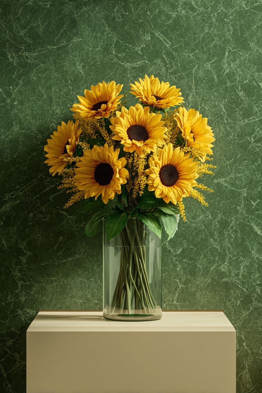 Sunflowers and Solidago | A033